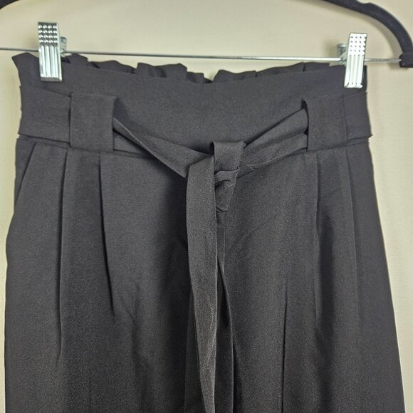 Grace Karin Womens Small High Waist Elegant Casual Pants With Belt & Ankle Tie - Picture 7 of 13